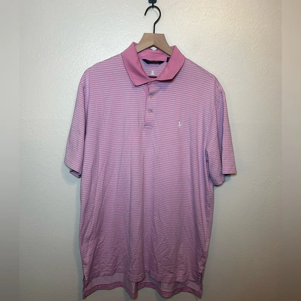 Polo Ralph Lauren Golf‎ Made in Peru Pima Cotton Striped Polo Shirt